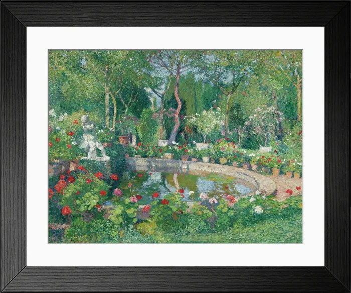Framed Print : Large pond in the Park at Marquayrol, c1905. Creator: Martin, Henri (1860-1943) Framed Print : Large pond in the Park at Marquayrol, c1905. Creator: Martin, Henri (1860-1943)