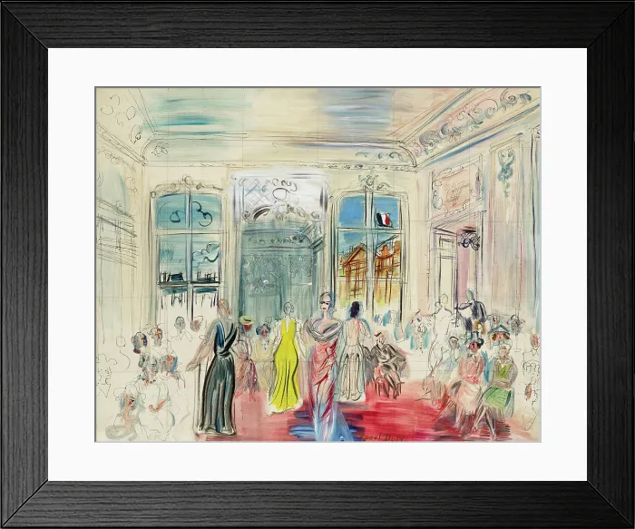 Framed Print : Schiaparelli Presentation, c1935. Creator: Dufy, Raoul (1877-1953) Framed Print : Schiaparelli Presentation, c1935. Creator: Dufy, Raoul (1877-1953)