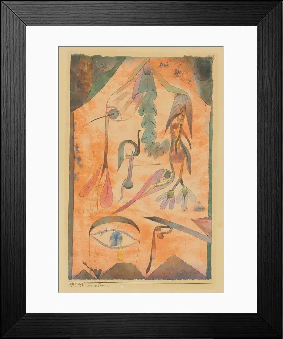 Framed Print : Trauerblumen (Mourning Flowers), 1917. Creator: Klee, Paul (1879-1940) Framed Print : Trauerblumen (Mourning Flowers), 1917. Creator: Klee, Paul (1879-1940)