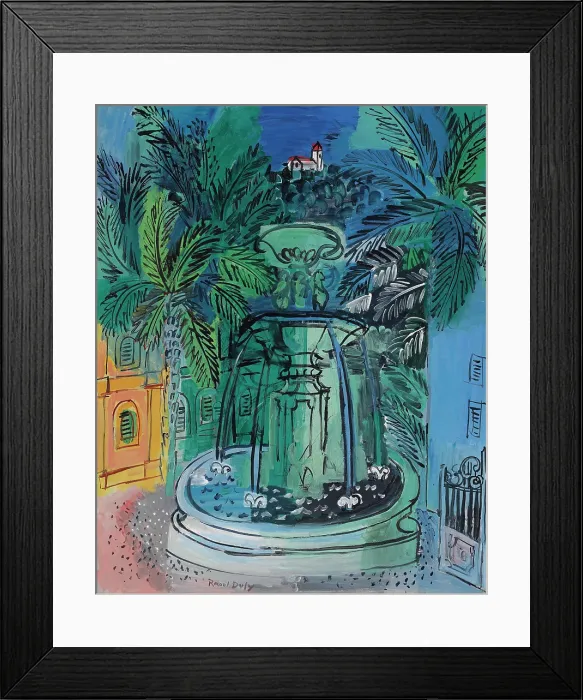 Framed Print : La fontaine a Hyeres, 1927. Creator: Dufy, Raoul (1877-1953) Framed Print : La fontaine a Hyeres, 1927. Creator: Dufy, Raoul (1877-1953)
