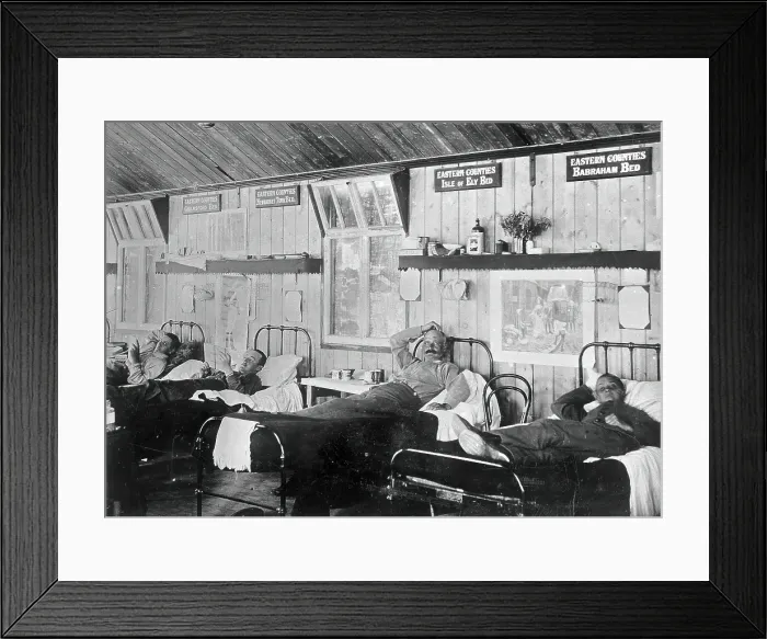 Framed Print : Imperial Yeomanry Hospital, Deelfontein, South Africa: the 'Eastern Counties'... (1900?). Creator: HR Sherborn Framed Print : Imperial Yeomanry Hospital, Deelfontein, South Africa: the 'Eastern Counties'... (1900?). Creator: HR Sherborn