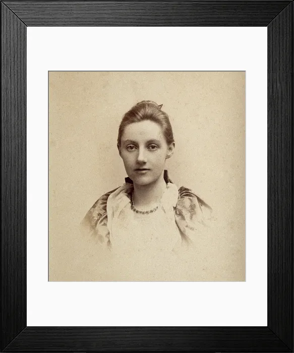 Framed Print : Deaconess Katherine J Beynon, 1892. Creator: Vernon Kaye Framed Print : Deaconess Katherine J Beynon, 1892. Creator: Vernon Kaye