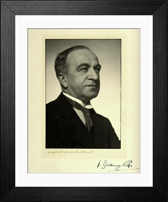 Framed Print : Sir Vincent Zachary Cope. Creator: Speaight Framed Print : Sir Vincent Zachary Cope. Creator: Speaight
