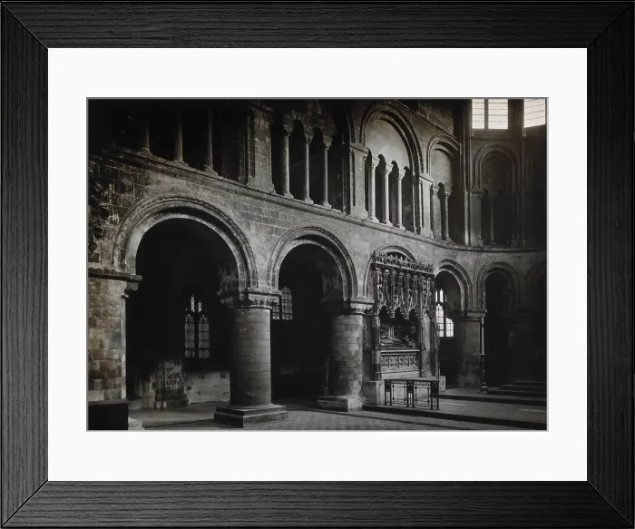 Framed Print : The church of St Bartholomew the Great: interior view showing a corner of the ground floor, 1902. Creator: Rev CF Fison Framed Print : The church of St Bartholomew the Great: interior view showing a corner of the ground floor, 1902. Creator: Rev CF Fison