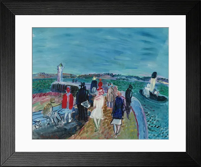 Framed Print : The pier at Honfleur, c1928-1930. Creator: Dufy, Raoul (1877-1953) Framed Print : The pier at Honfleur, c1928-1930. Creator: Dufy, Raoul (1877-1953)