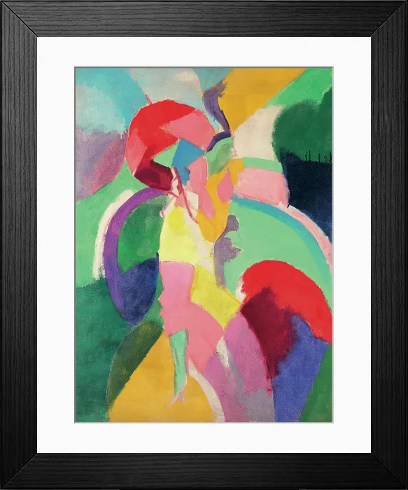 Framed Print : Woman with an Umbrella or The Parisian Woman, 1913. Creator: Delaunay, Robert (1885-1941) Framed Print : Woman with an Umbrella or The Parisian Woman, 1913. Creator: Delaunay, Robert (1885-1941)