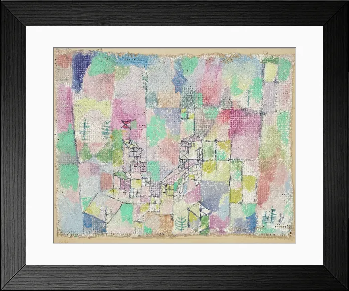 Framed Print : Zwei Lustschlosschen (Two pleasure palaces), 1918. Creator: Klee, Paul (1879-1940) Framed Print : Zwei Lustschlosschen (Two pleasure palaces), 1918. Creator: Klee, Paul (1879-1940)