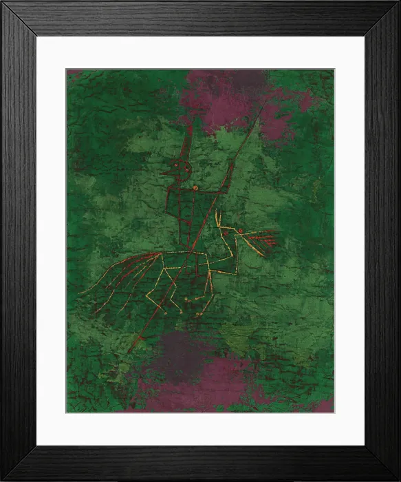 Framed Print : Versprengter Reiter (Scattered Rider), 1929. Creator: Klee, Paul (1879-1940) Framed Print : Versprengter Reiter (Scattered Rider), 1929. Creator: Klee, Paul (1879-1940)