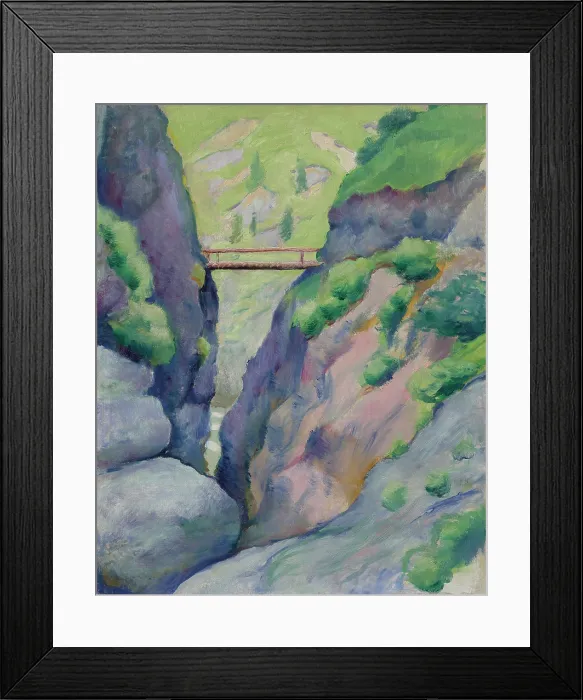 Framed Print : Gorge in Tegernsee, 1910. Creator: Macke, August (1887-1914) Framed Print : Gorge in Tegernsee, 1910. Creator: Macke, August (1887-1914)