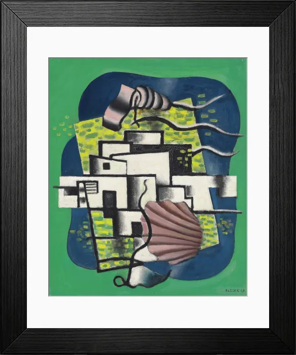 Framed Print : Composition with shell (Composition avec coquille), 1929. Creator: Leger, Fernand (1881-1955) Framed Print : Composition with shell (Composition avec coquille), 1929. Creator: Leger, Fernand (1881-1955)