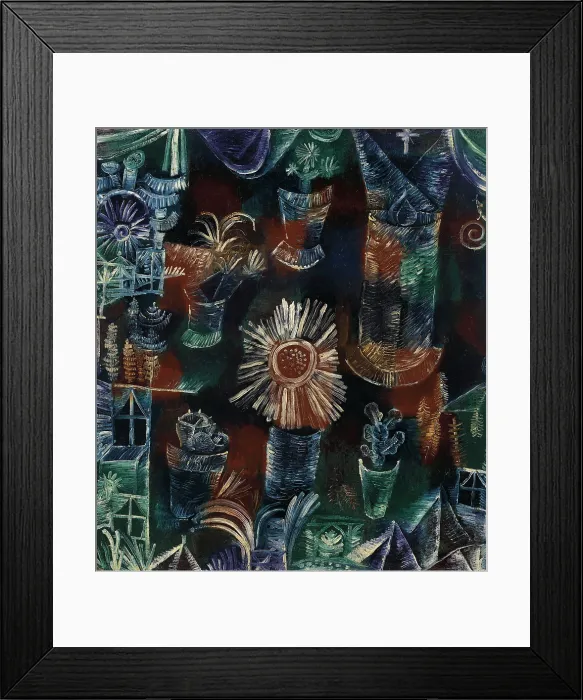 Framed Print : Still life with the thistle blossom, 1919. Creator: Klee, Paul (1879-1940) Framed Print : Still life with the thistle blossom, 1919. Creator: Klee, Paul (1879-1940)