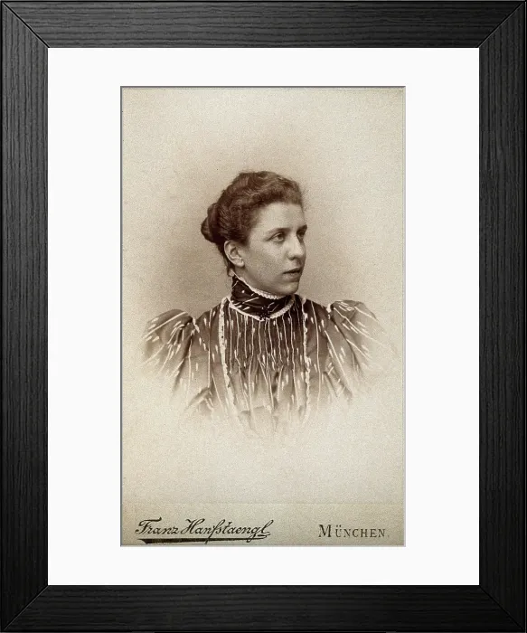 Framed Print : Augusta Fluckiger, c1860s. Creator: Franz Seraph Hanfstaengl Framed Print : Augusta Fluckiger, c1860s. Creator: Franz Seraph Hanfstaengl