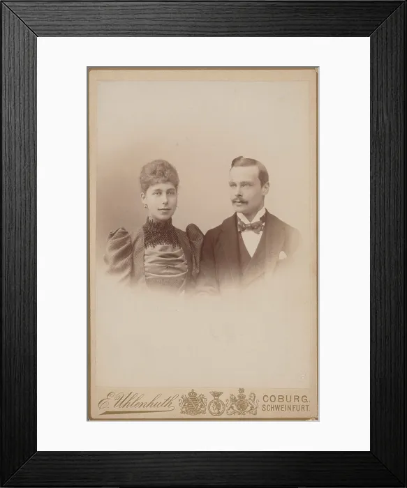 Framed Print : Princess Victoria Melita of Saxe-Coburg and Ernest Louis, Grand Duke of Hesse, c1890-1895. Creator: Photo studio E. Uhlenhuth, Coburg Framed Print : Princess Victoria Melita of Saxe-Coburg and Ernest Louis, Grand Duke of Hesse, c1890-1895. Creator: Photo studio E. Uhlenhuth, Coburg