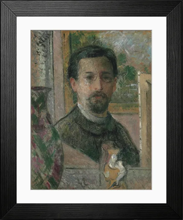 Framed Print : Self-portrait with Statuette, c1916. Creator: Loiseau, Gustave (1865-1935) Framed Print : Self-portrait with Statuette, c1916. Creator: Loiseau, Gustave (1865-1935)