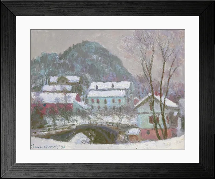 Framed Print : Sandviken, Norway, snow effect, 1895. Creator: Monet, Claude (1840-1926) Framed Print : Sandviken, Norway, snow effect, 1895. Creator: Monet, Claude (1840-1926)