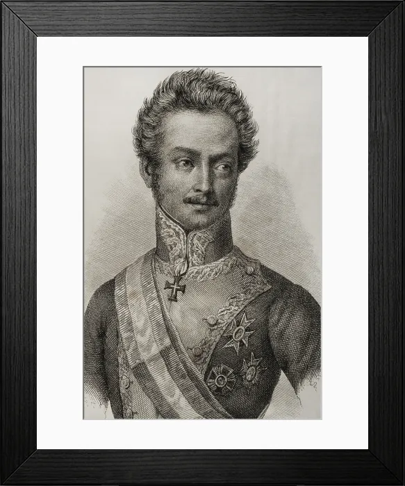 Framed Print : Portrait of Luis Fernandez de Cordoba y Valcarcel (1798-1840), Spanish lieutenant general, 1845. Creator: Jose Gomez Framed Print : Portrait of Luis Fernandez de Cordoba y Valcarcel (1798-1840), Spanish lieutenant general, 1845. Creator: Jose Gomez