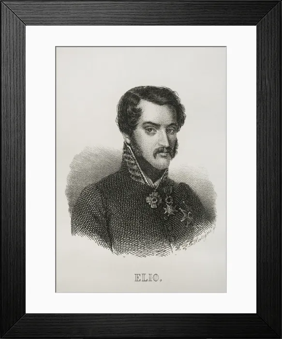 Framed Print : Joaquin Elio y Ezpeleta (1806-1876), Spanish general who fought in the three wars, 1845. Creator: Pedro Hortigosa Framed Print : Joaquin Elio y Ezpeleta (1806-1876), Spanish general who fought in the three wars, 1845. Creator: Pedro Hortigosa