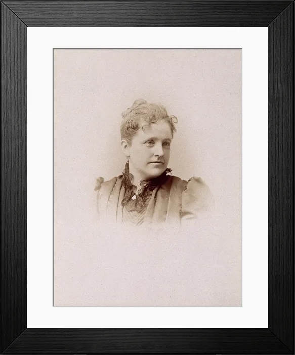 Framed Print : Mary Meigs Power, 1891. Creator: Edwin Rodney Curtiss Framed Print : Mary Meigs Power, 1891. Creator: Edwin Rodney Curtiss