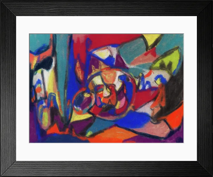Framed Print : Composition (Worship), 1930. Creator: Holzel, Adolf (1853-1934) Framed Print : Composition (Worship), 1930. Creator: Holzel, Adolf (1853-1934)
