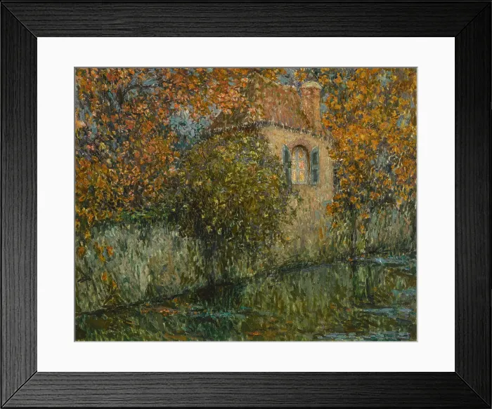 Framed Print : Le Canal et le pavillon, 1916. Creator: Le Sidaner, Henri (1862-1939) Framed Print : Le Canal et le pavillon, 1916. Creator: Le Sidaner, Henri (1862-1939)