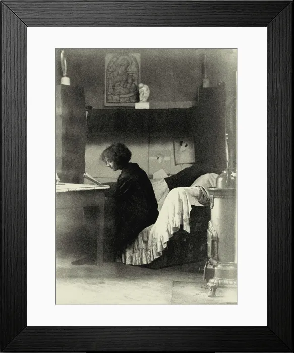 Framed Print : Marthe Donas (1885-1967) at Montparnasse, rue du Depart, 1919. Creator: Anonymous Framed Print : Marthe Donas (1885-1967) at Montparnasse, rue du Depart, 1919. Creator: Anonymous