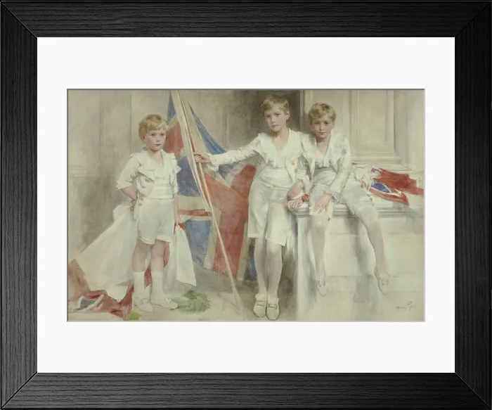 Framed Print : The Gow Brothers, 1914. Creator: Gow, Mary Lousia (1851-1929) Framed Print : The Gow Brothers, 1914. Creator: Gow, Mary Lousia (1851-1929)