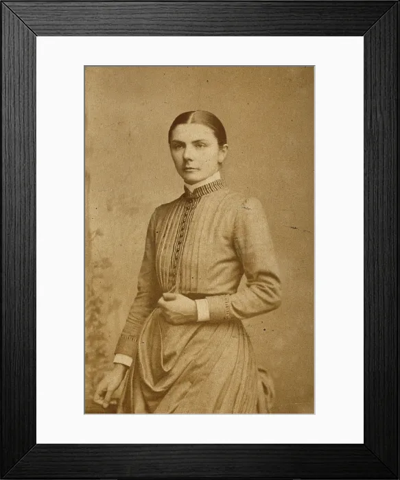 Framed Print : Eleanor Warner, c1886. Creator: Boning and Small Framed Print : Eleanor Warner, c1886. Creator: Boning and Small