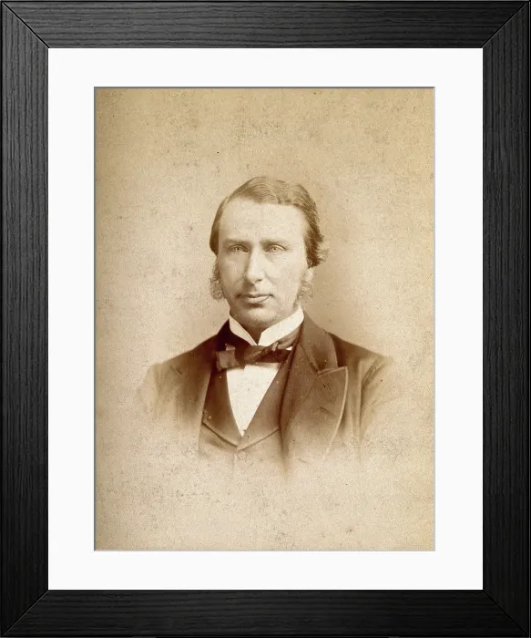Framed Print : An unidentified man, possibly called Langton, c1880s. Creator: Boning and Small Framed Print : An unidentified man, possibly called Langton, c1880s. Creator: Boning and Small