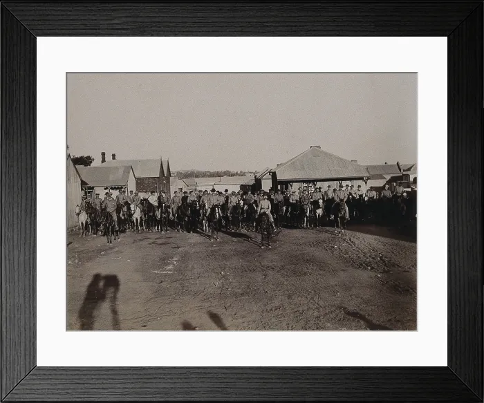 Framed Print : South Africa: the Bettington's Horse unit, 1896. Creator: Barnett. South Africa: the Bettington's Horse unit, 1896. Creator: Barnett Framed Print : South Africa: the Bettington's Horse unit, 1896. Creator: Barnett. South Africa: the Bettington's Horse unit, 1896. Creator: Barnett