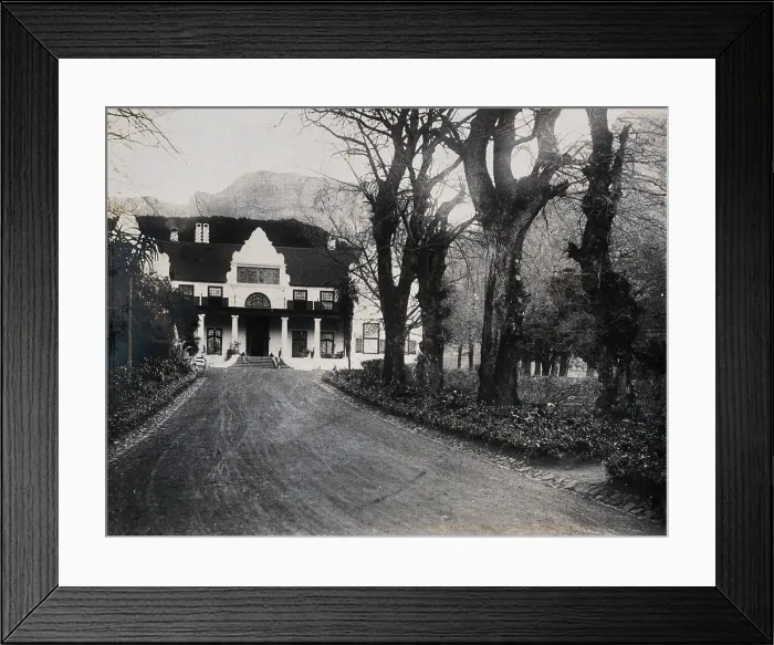 Framed Print : Cape Town, South Africa: Groote Schuur, a Dutch colonial house (the home of Cecil Rhodes), 1905. Creator: Tempest Anderson Framed Print : Cape Town, South Africa: Groote Schuur, a Dutch colonial house (the home of Cecil Rhodes), 1905. Creator: Tempest Anderson