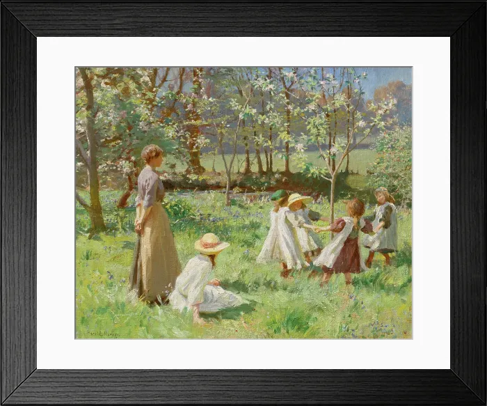 Framed Print : Maytime, 1912. Creator: Harvey, Harold (1874-1941) Framed Print : Maytime, 1912. Creator: Harvey, Harold (1874-1941)