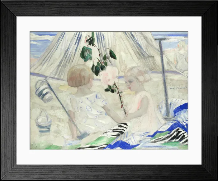 Framed Print : La belle rose. Creator: Marval, Jacqueline (1866-1932)