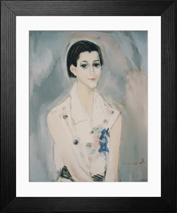 Framed Print : Portrait of Maria Lani, c1929. Creator: Marval, Jacqueline (1866-1932) Framed Print : Portrait of Maria Lani, c1929. Creator: Marval, Jacqueline (1866-1932)
