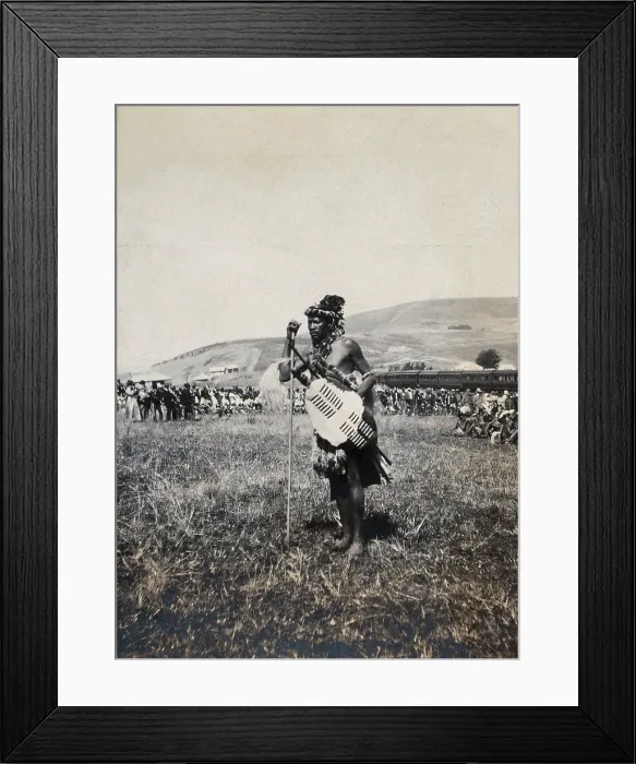 Framed Print : Natal, South Africa: an African man acting as the official witness at a Zulu wedding at Henley, 1905 Creator: Agnes Henderson Framed Print : Natal, South Africa: an African man acting as the official witness at a Zulu wedding at Henley, 1905 Creator: Agnes Henderson