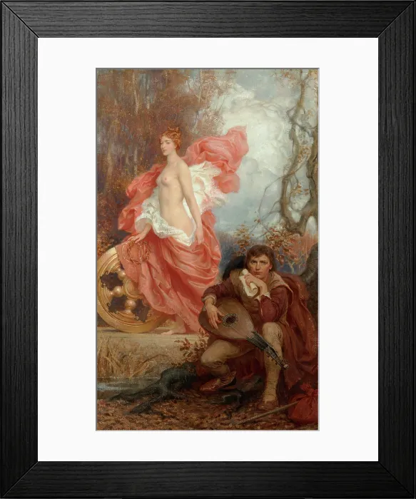 Framed Print : Art and the Jade, c1905-1906. Creator: Draper, Herbert James (1863-1920) Framed Print : Art and the Jade, c1905-1906. Creator: Draper, Herbert James (1863-1920)
