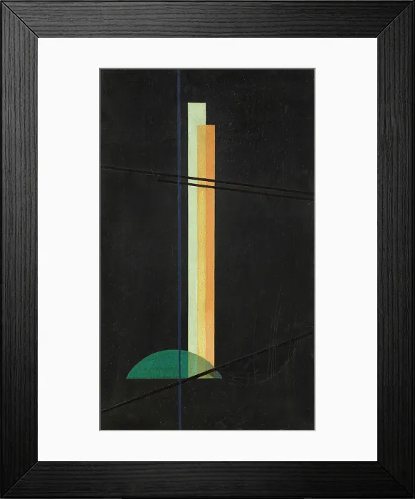 Framed Print : Construction B VI, 1922. Creator: Moholy-Nagy, Laszlo (1895-1946) Framed Print : Construction B VI, 1922. Creator: Moholy-Nagy, Laszlo (1895-1946)
