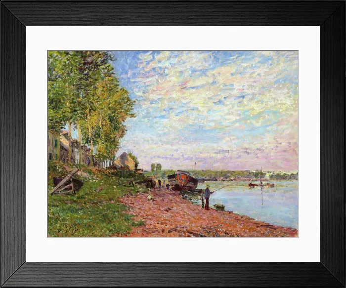 Framed Print : Le Loing a Saint-Mammes, 1883. Creator: Sisley, Alfred (1839-1899) Framed Print : Le Loing a Saint-Mammes, 1883. Creator: Sisley, Alfred (1839-1899)