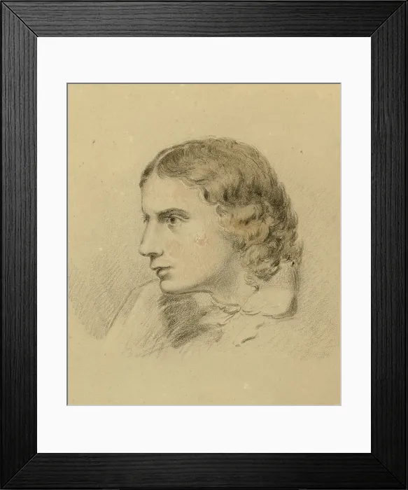 Framed Print : Portrait of John Keats (1795-1821). Creator: Kirkup, Seymour Stocker (1788-1880) Framed Print : Portrait of John Keats (1795-1821). Creator: Kirkup, Seymour Stocker (1788-1880)