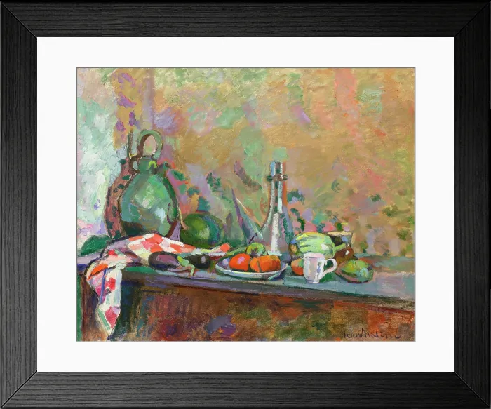 Framed Print : Still life with purro, 1904. Creator: Matisse, Henri (1869-1954) Framed Print : Still life with purro, 1904. Creator: Matisse, Henri (1869-1954)