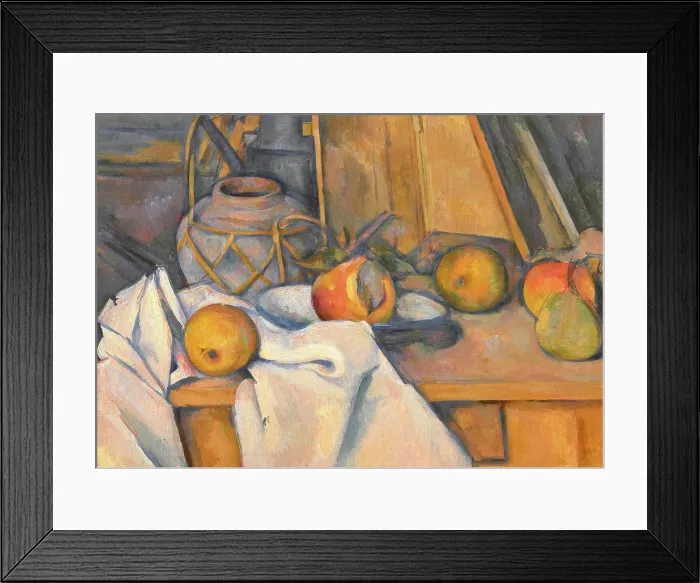 Framed Print : Fruits et pot de gingembre, 1890-1893. Creator: Cezanne, Paul (1839-1906) Framed Print : Fruits et pot de gingembre, 1890-1893. Creator: Cezanne, Paul (1839-1906)