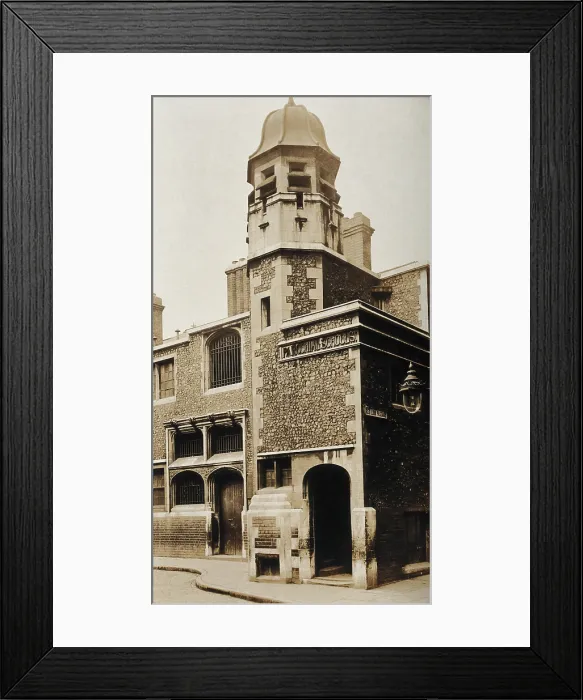 Framed Print : The church of St Bartholomew the Great and surrounding area; exterior view of the schools rebuilt... Creator: Rev CF Fison Framed Print : The church of St Bartholomew the Great and surrounding area; exterior view of the schools rebuilt... Creator: Rev CF Fison