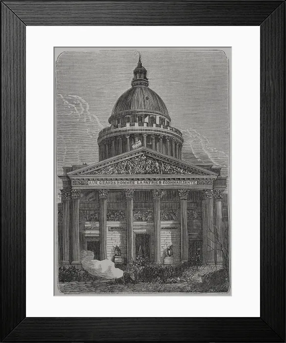 Framed Print : Defence of the Pantheon barricade, Paris Commune, France, 1871. Creator: Unknown Framed Print : Defence of the Pantheon barricade, Paris Commune, France, 1871. Creator: Unknown
