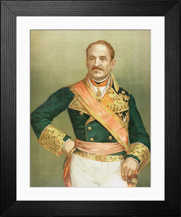 Framed Print : Joaquin Baldomero Fernandez-Espartero Alvarez de Toro (1793-1879), called Baldomero Espartero, 1893. Creator: Unknown