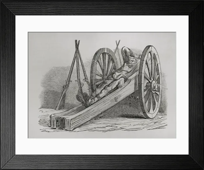 Framed Print : Communard - Gunner resting, Paris Commune, France, 1871. Creator: Unknown Framed Print : Communard - Gunner resting, Paris Commune, France, 1871. Creator: Unknown