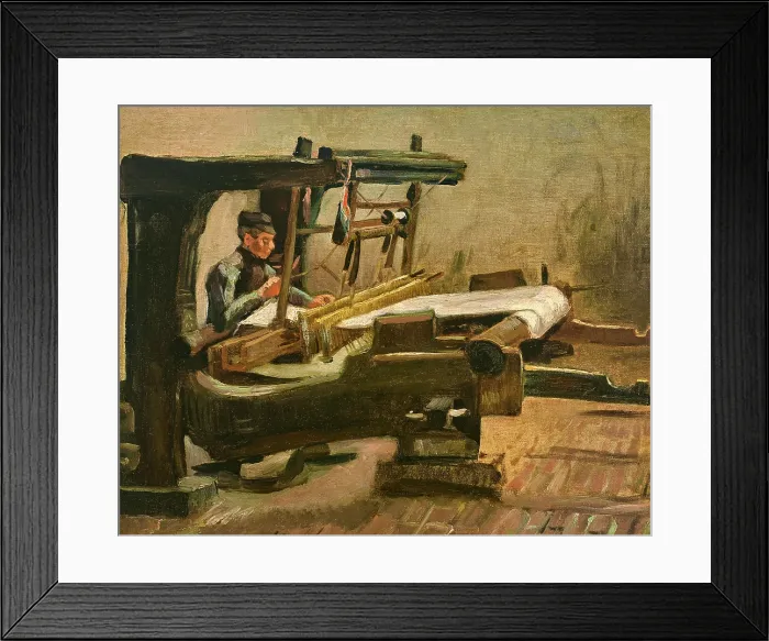 Framed Print : Weaver Facing Right, 1884. Creator: Gogh, Vincent, van (1853-1890) Framed Print : Weaver Facing Right, 1884. Creator: Gogh, Vincent, van (1853-1890)