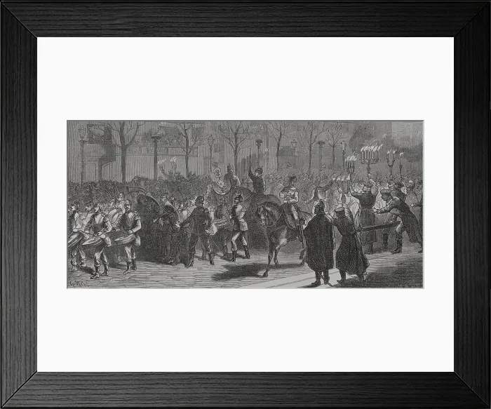 Framed Print : Franco-Prussian War (1870-1871): Germans leave the city, 1871. Creator: Unknown Framed Print : Franco-Prussian War (1870-1871): Germans leave the city, 1871. Creator: Unknown
