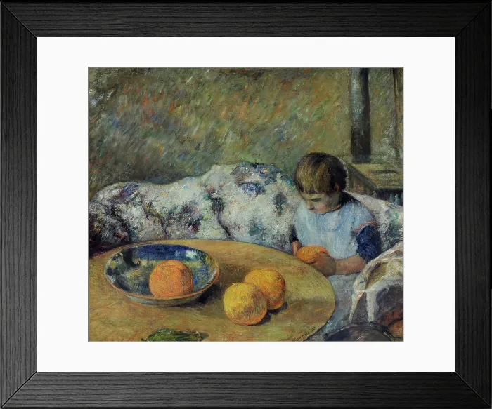 Framed Print : Interior with Aline, 1881. Creator: Gauguin, Paul Eugene Henri (1848-1903) Framed Print : Interior with Aline, 1881. Creator: Gauguin, Paul Eugene Henri (1848-1903)