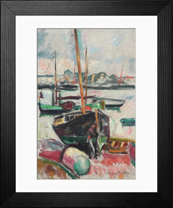 Framed Print : Le port (The port), 1906. Creator: Friesz, Achille-Emile-Othon (1879-1949) Framed Print : Le port (The port), 1906. Creator: Friesz, Achille-Emile-Othon (1879-1949)