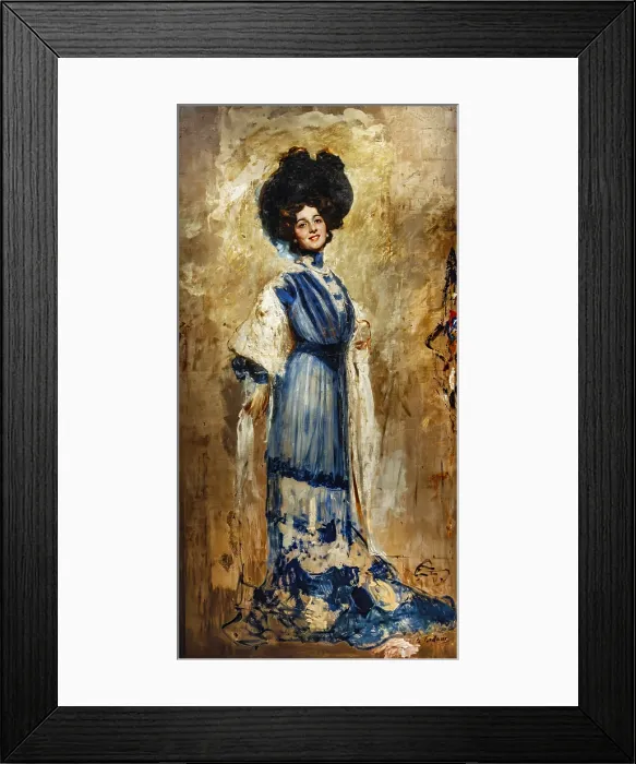 Framed Print : Portrait of the opera singer Lina Cavalieri (1874-1944), c1905. Creator: Tallone, Cesare (1853-1919) Framed Print : Portrait of the opera singer Lina Cavalieri (1874-1944), c1905. Creator: Tallone, Cesare (1853-1919)