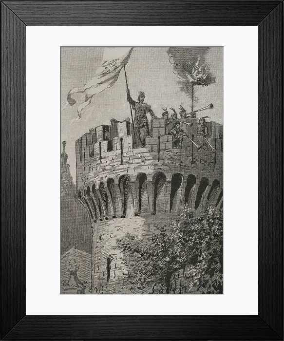 Framed Print : Alvaro Perez Osorio (1358-1406), 1890. Creator: Joan Serra y Pausas Framed Print : Alvaro Perez Osorio (1358-1406), 1890. Creator: Joan Serra y Pausas